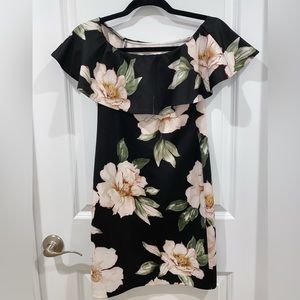 Lord & Taylor Deisgn Lab Off the Shoulder Floral Dress Size S